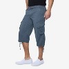 X RAY Men's Belted 18" Inseam Below Knee Long Cargo Solid Shorts - 3 of 4