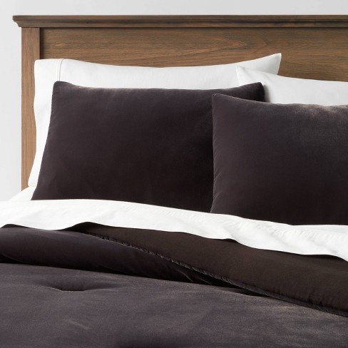 Black velvet bed discount throw