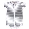 Hudson Baby Infant Boys Cotton Rompers 3pk, Dump Truck - 3 of 4