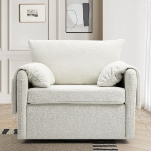 NicBex Modern Swivel Accent Chair Oversized Armchair Comfy Chair Single Sofa Chair Lounge Chair for Living Room, Reading Room - 1 of 4