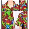 HAPPY BAY Women's Button Down Summer Beach Party Colorful Shirt Hawaiian Short Sleeve Vacation Button Up Dress Shirts Colorful for Women - 4 of 4