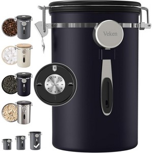 Coffee Canister 39OZ Large, Airtight Stainless Steel - 1 of 4
