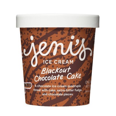Jeni's Frozen Blackout Chocolate Cake Ice Cream - 16oz
