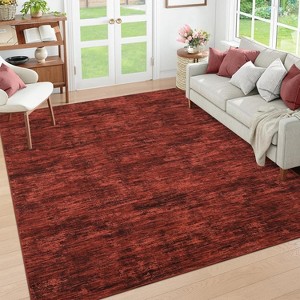Coucheta Non-Slip Runner Rug,Machine Washable Low Pile Area Rug with Non-Shedding, for Hallway Kitchen Bathroom,Multi-Color & Size - 1 of 4