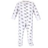 Touched by Nature Baby Organic Cotton Zipper Sleep and Play 3pk, Marching Elephant - 4 of 4