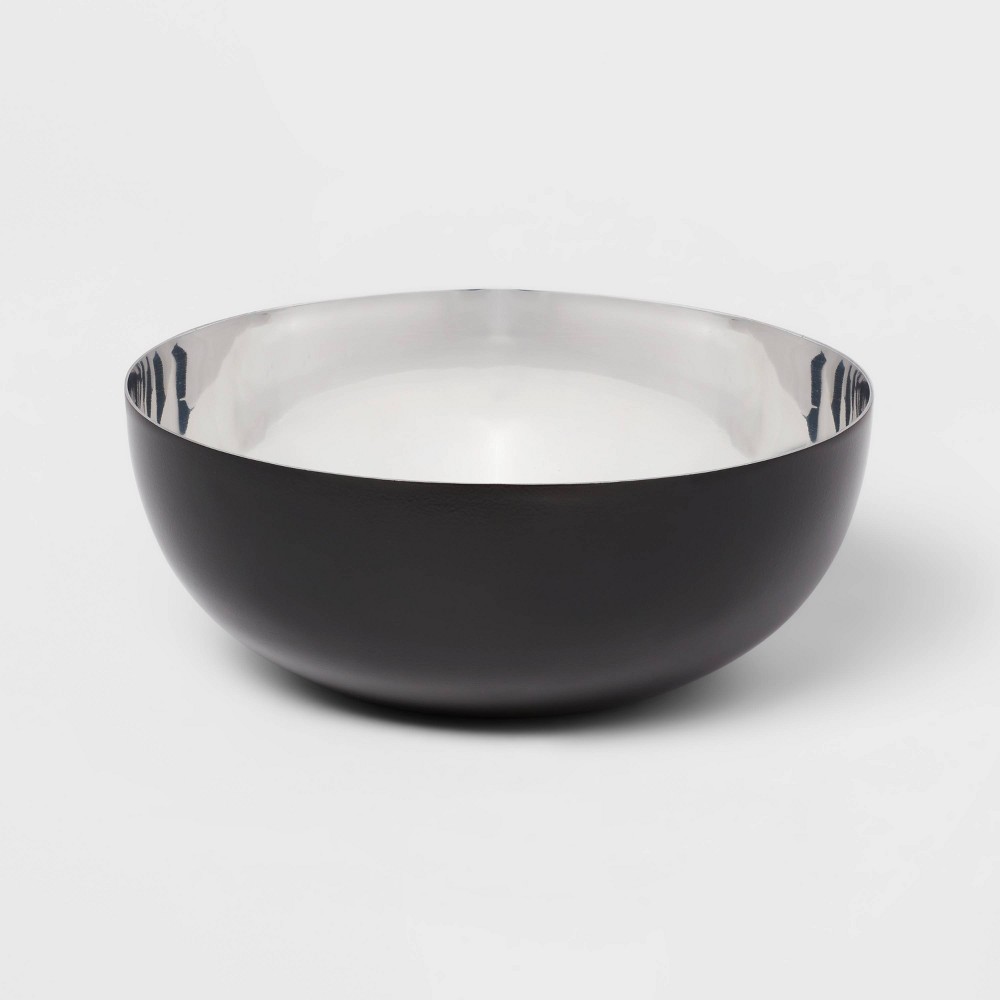 Photos - Other kitchen utensils 135oz Metal Serving Bowl Black - Threshold™