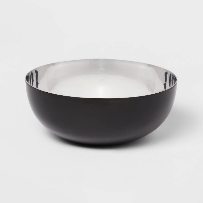135oz Metal Serving Bowl Black - Threshold&#8482;, 1 of 5