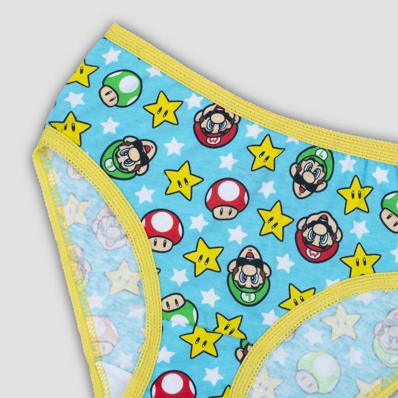 Girls' Mario 7pk Underwear, 3 of 5