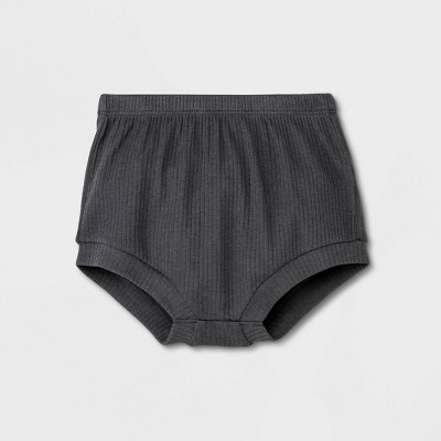 Baby Ribbed Shorts - Cat & Jack™ Charcoal Gray Newborn