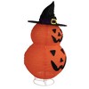 Northlight 34" Jack-O-Lanterns in Witch's Hat Outdoor Halloween Decoration - 2 of 3