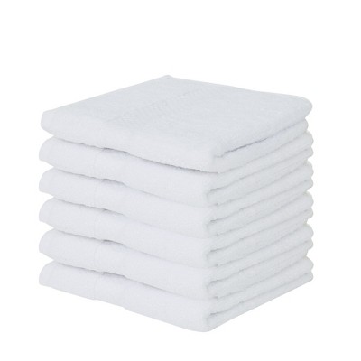 Splash Zero Twist 100% Ring Spun Cotton Face Washcloth Set – Reversible, 550 GSM, Soft, Lightweight, Highly Absorbent Towels for Bathroom