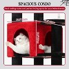 65in Tall Sturdy Goth Cat Tower for Multiple Indoor Cats, Big Cat Tree for Large Cat with 3 Enlarged Perches - 4 of 4