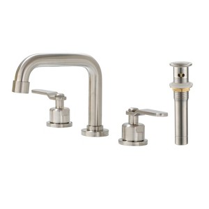 CASAINC 8 in. Widespread 2-Handle Bathroom Faucet with Drain Kit Included - 1 of 4