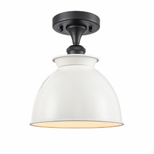 Adirondack - 1 Light Semi-Flush Mount In Industrial Style-12 Inches Tall and 8.5 Inches Wide - 1 of 1