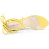 Allegra K Women's Clear Strap Padded Insole Lace Up Block Heels Sandals - 4 of 4