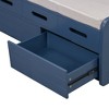 NicBex Shoe Rack Bench Shoe Storage Organizer Rustic Storage Bench with 2 Drawers Hidden Storage Space for Entryway Bedroom - 4 of 4