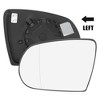 Unique Bargains Mirror Glass Replacement with Backing Plate Heated Left Side Driver Side for Jeep Cherokee 2014-2019 White - 2 of 4