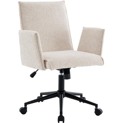 YOUNIKE Home Office Chair Modern Executive Desk Chair Adjustable Swivel Velvet Armchair for Reference Reading Study Room