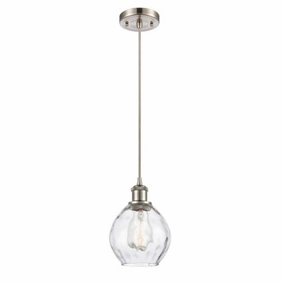 Waverly - 1 Light Cord Hung Mini Pendant In Industrial Style-9 Inches Tall and 6 Inches Wide
