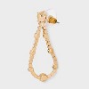 Crystal Open Teardrop Earrings - A New Day™ Gold/Clear - 2 of 2