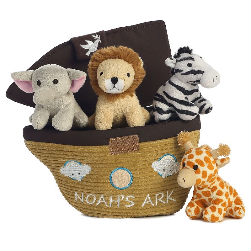 ebba Baby Talk 8" Noah's Ark Brown Stuffed Animal, 3 of 4