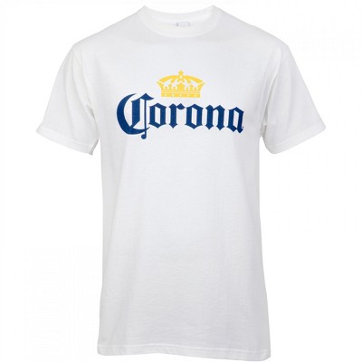 Adult Corona Extra White Beer Logo T-Shirt