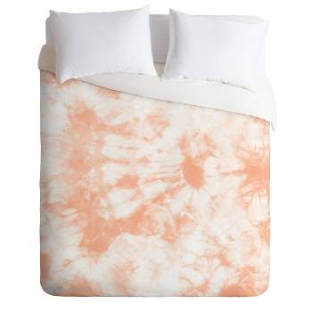 Amy Sia Tie Dye 3 Peach Comforter Set - Deny Designs