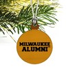 University of Wisconsin Milwaukee Official Panthers Alumn Mini Small Tiny Wood Christmas Tree Holiday Ornament - 3 of 4
