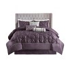 Racxily 7-Piece Tufted Comforter Set, Full Size Bedding Collection with Elegant Design - 2 of 4