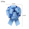Unique Bargains Personalized Sparkly Gift Wrapping Large Pull Bows for Wedding Baskets 5 Pcs - 2 of 4