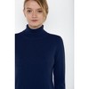 JENNIE LIU Women's 100% Pure Cashmere Long Sleeve Turtleneck Pullover Sweater - 2 of 2