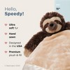 Bearington Baby Speedster Snuggler, 15 Inch Sloth Plush Stuffed Animal Security Blanket Lovey for Babies - 2 of 4