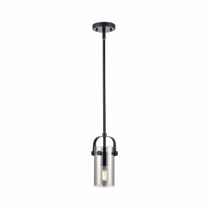 Pilaster II Cylinder - 1 Light Pendant In Contemporary Style-9.5 Inches Tall and 5 Inches Wide - 1 of 1