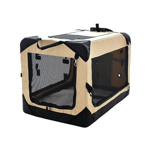 Bellura Pet - Collapsible Travel Pet Crate - Brown - 1 of 4