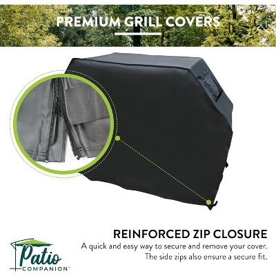 Premium Black Heavy-Grade UV Blocking 72 Inch BBQ Grill Cover