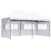 Whisen 10 x 20 Pop Up Canopy Tent with Sidewalls and Roller Bag, Heavy Duty Party Tent, Height Adjustable - 3 of 4