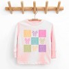 Simply Sage Market Checkered Bunny Outline Coquette Toddler Long Sleeve Tee - 2 of 4