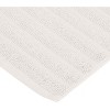 Classic Solid Eco-Friendly Modern Textured Premium Cotton Traditional 2-Piece Absorbent Bath Mat Set by Blue Nile Mills - 3 of 4
