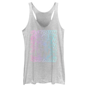 Women's Turning Red 4*Town Neon Stack Racerback Tank Top - 1 of 4