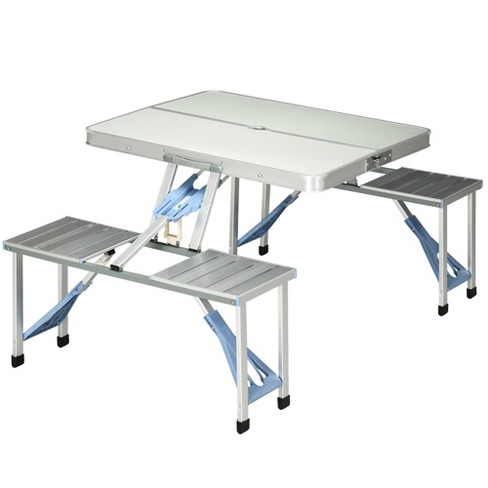 Outdoor portable folding table deals and chair set