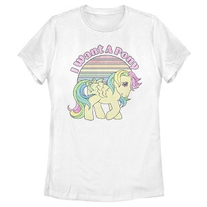 Women's My Little Pony Skydancer Want a Pony T-Shirt - 1 of 4