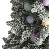 5ft. Flocked Fir Artificial Christmas Tree with 50 Multi-Color Globe Bulbs and 379 Branches – Playful X-Mas Accent Tree - 3 of 4