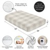 Sweet Jojo Designs Boy, Girl, Unisex/Gender Neutral Baby Fitted Crib Sheet Gingham Plaid Taupe and White - 4 of 4