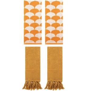 REGALWOVEN 4 Pcs Cotton Hand Towel for Bathroom - 1 of 4