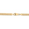 Black Bow Jewelry 3.9mm, 14k Yellow Gold Solid Beveled Curb Chain Necklace - 4 of 4