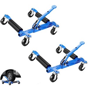 Car Wheel Dolly Jack Set of 2, 3000 LBS Capacity Car Dollies with Jack for Vehicle Repair, Positioning & Moving - 1 of 4