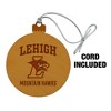 Lehigh University Mountain Hawks Logo Wood Christmas Tree Holiday Ornament - 2 of 4