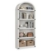 71" Tall Arched Bookshelf, 5 Tier Wooden Bookcase with Open Shelves, Freestanding Display Storage Cabinet for Living Room Home Office - 4 of 4