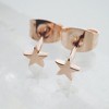 Mini Star Stud Earrings in Gold, Rose Gold, Silver - Honeycat - image 4 of 4