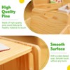 Aoibox Montessori Weaning Table and Chair Set for Toddlers Height Adjustable Pine Wood Kids Table Chair Easy Assembly CPC Certified - 3 of 4